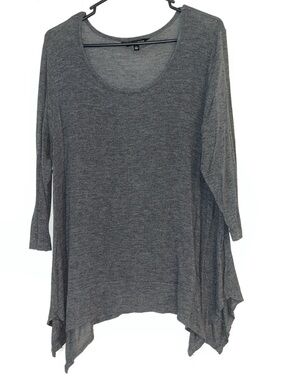 Signature Studio Heather Gray Scoop-Neck Tunic